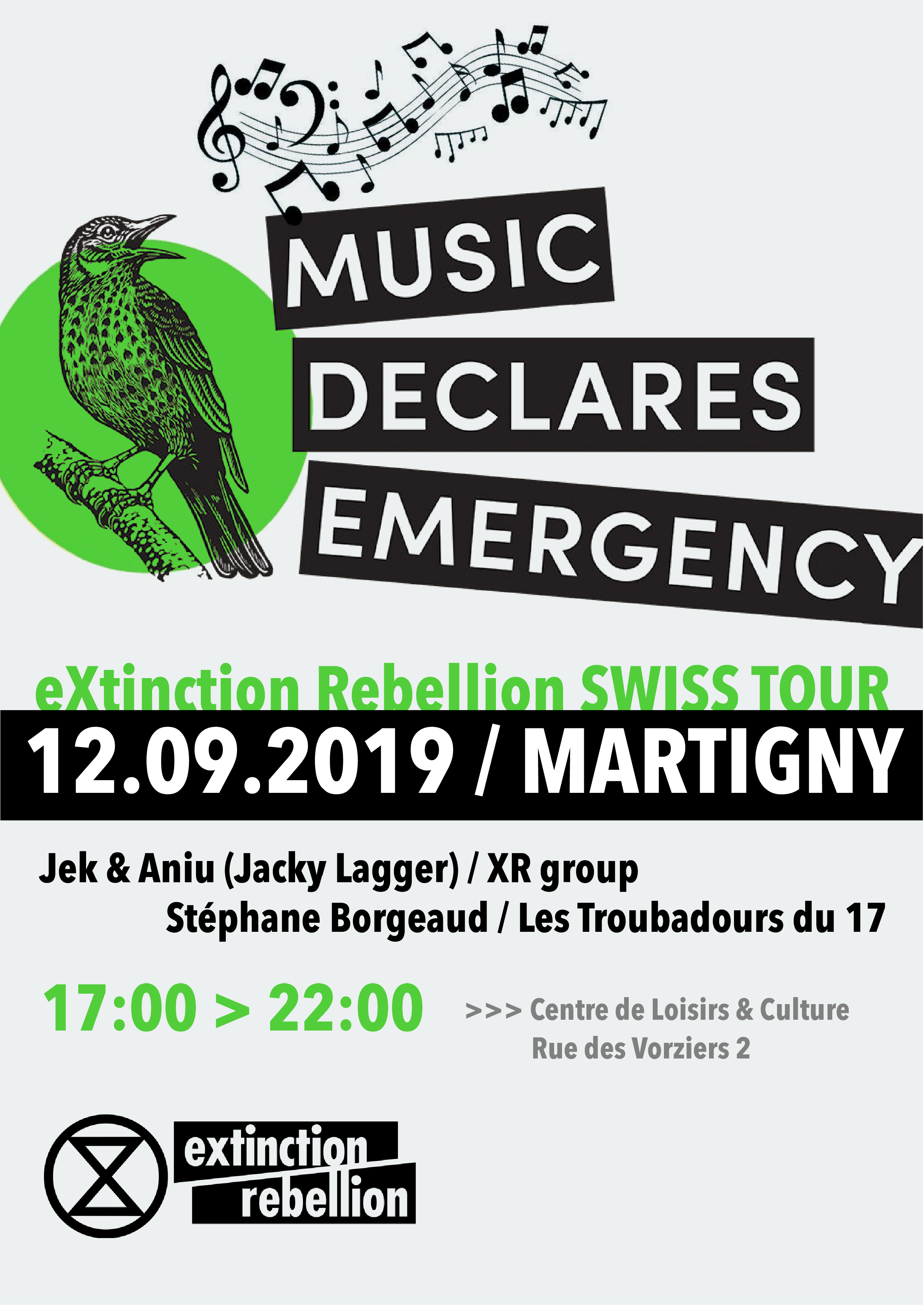 Une soirée pour faire connaître le mouvement Extinction Rebellion Valais/Chablais se tient demain à Martigny